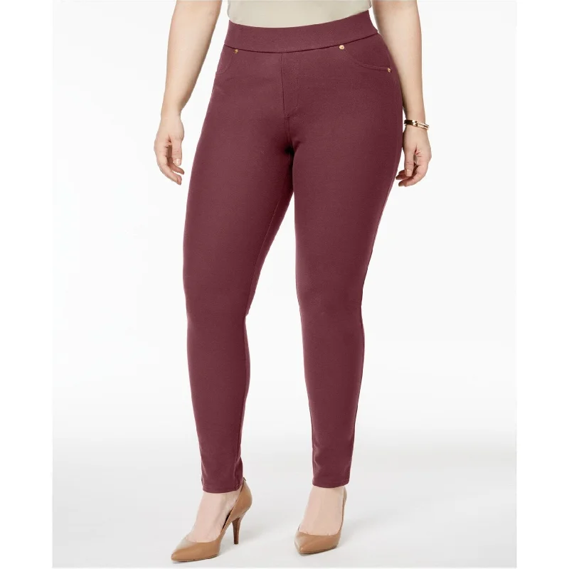 Casual tight trousers for men with slim cut and cotton fabric for comfort -Michael Kors Womens Pull-On Casual Leggings, Purple, 0X