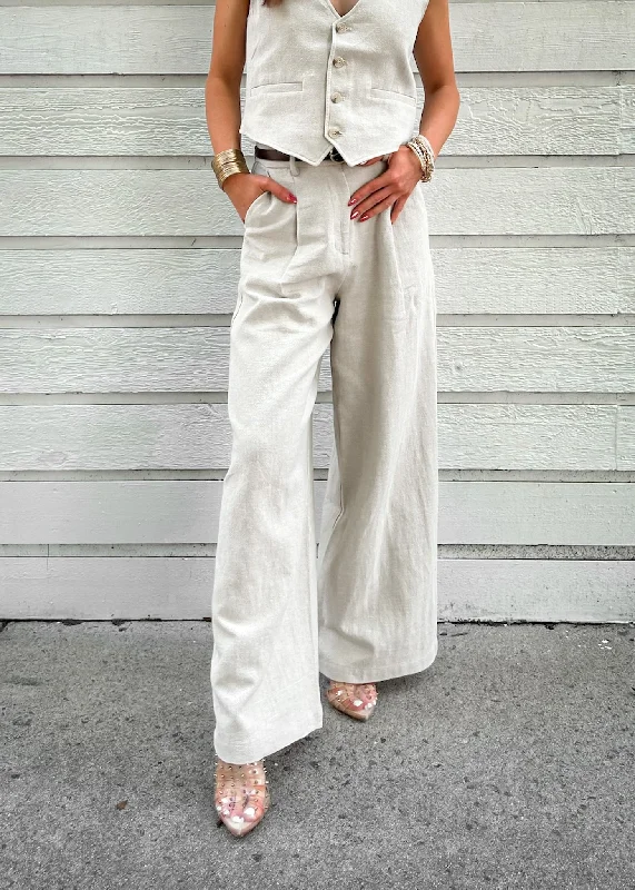 Breathable cotton pants for all-day summer ease -REEMA PANTS