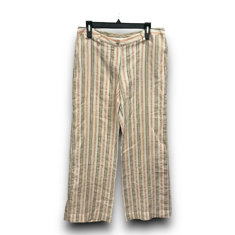 Retro bell-bottom pants for 70s-inspired fashion -Pants Linen By Cmc  Size: 10