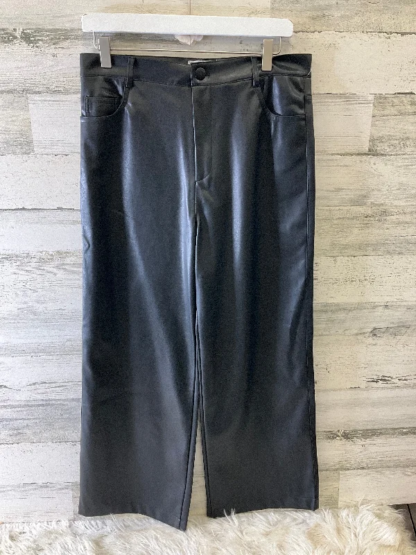 Designer jogger pants for upscale street style -Pants Wide Leg By Clothes Mentor In Black, Size: L