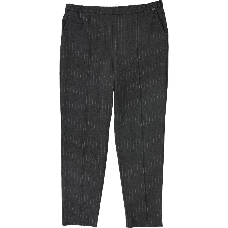 Tight fit trousers for women with ankle-length design and modern appeal -St. John Womens Pinstripe Dress Pants Leggings