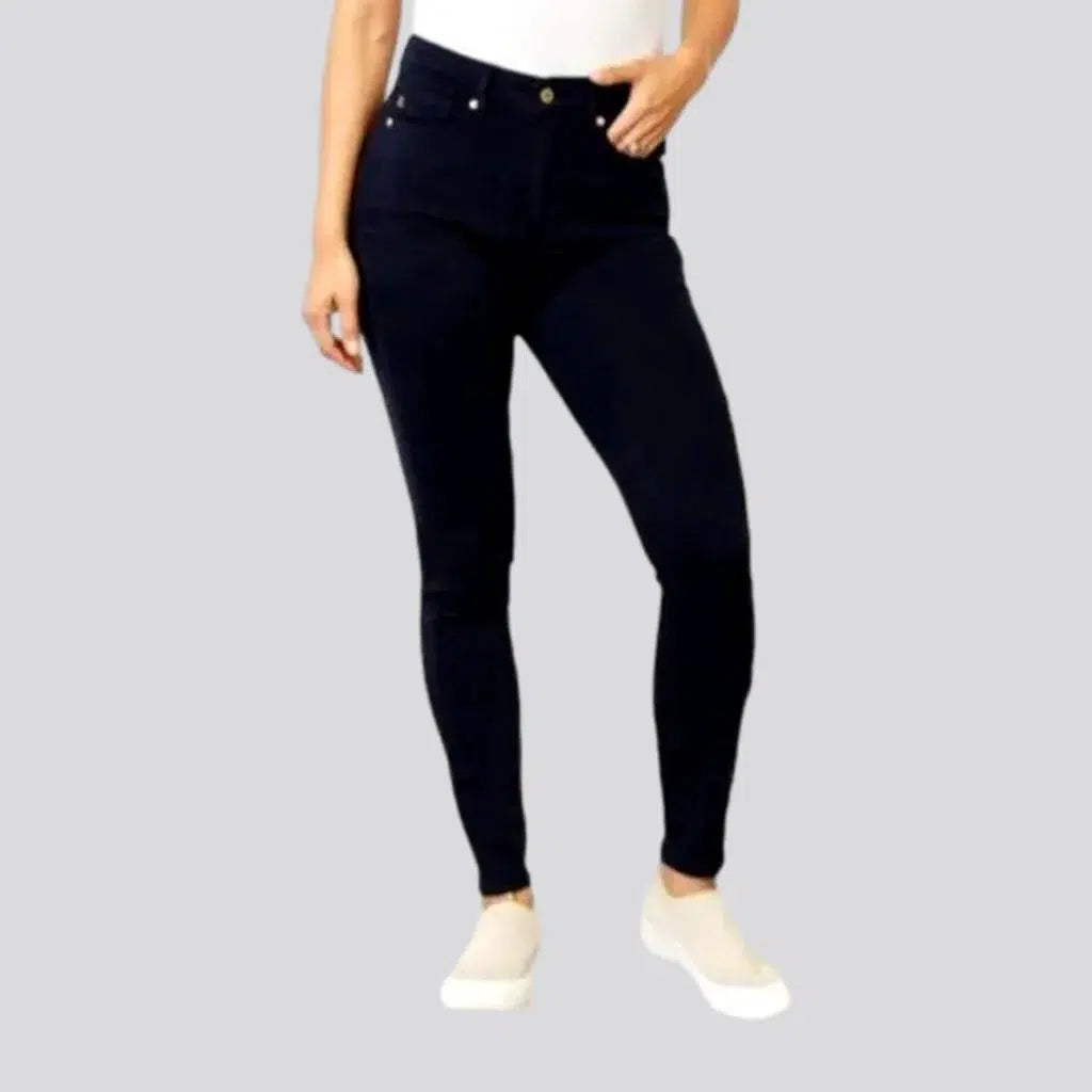 Khaki Jeans for Different -Women's slightly-stretchy jeans