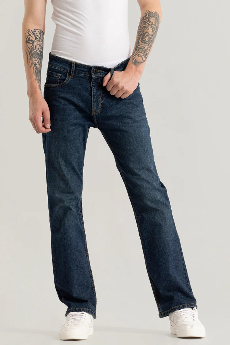 Yoga Jeans for Stretch -Freezer Spruce Blue Boot Cut Jeans