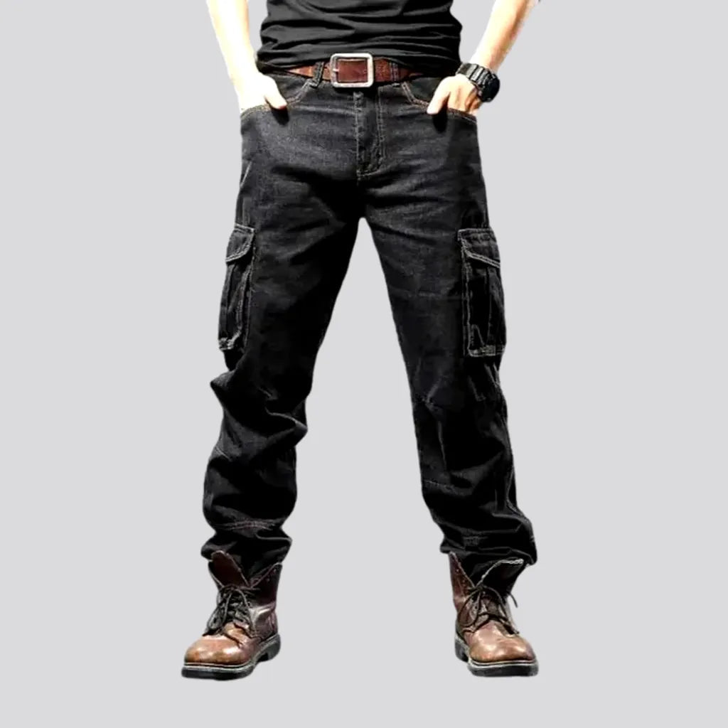 Office Jeans for Professional -Durable stonewashed labor men's jeans