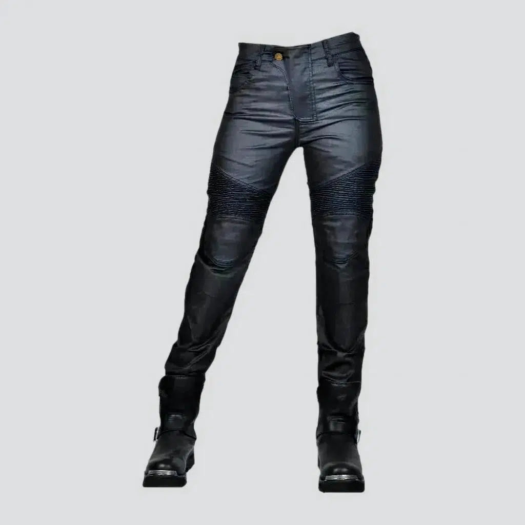 Yoga Jeans for Stretch -Slim biker jeans
 for ladies