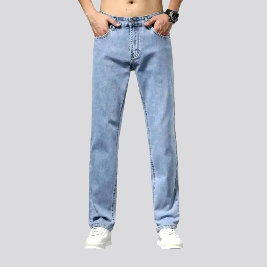 Low Waisted Jeans for Casual -High rise stylish men's jeans