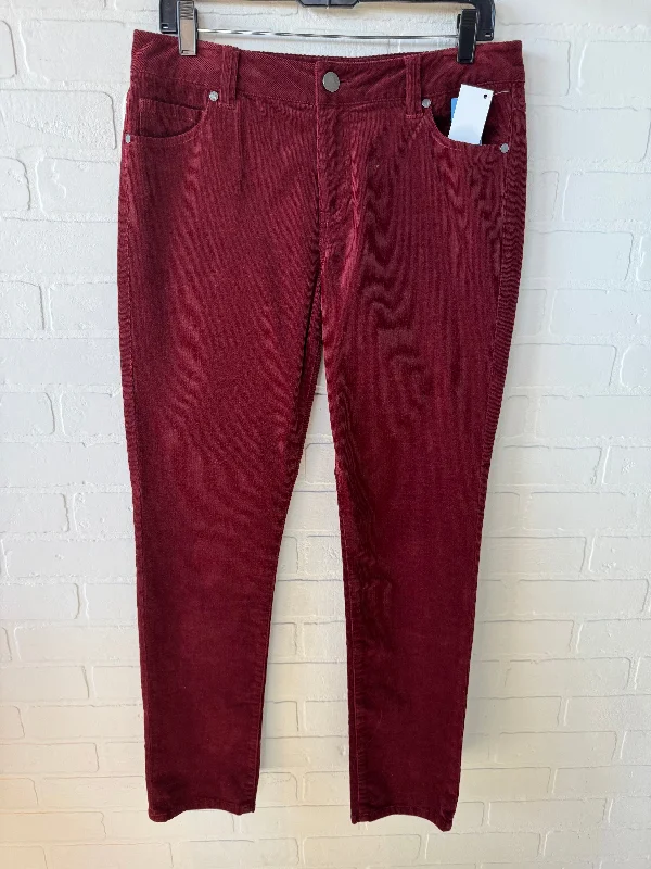 Stretchy leggings pants for casual active days -Pants Corduroy By Cabi In Red, Size: 10