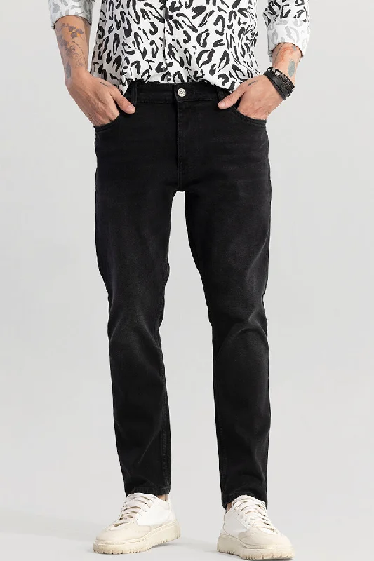 Side Pocket Jeans for Extra -Drogue Black Slim Fit Jeans