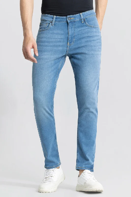 Father's Day Jeans for Present -Asmodeus Sky Blue Skinny Fit Jeans