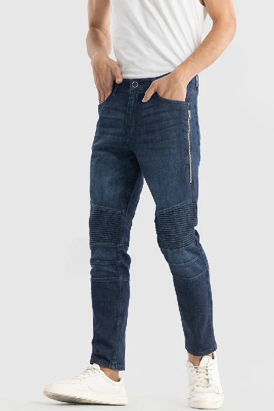 Straight Jeans for Classic Style -Griffin Dark Blue Skinny Jeans