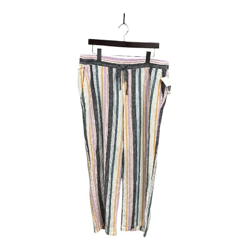 Adjustable waist pants for custom fit ease -Pants Dress By Old Navy In Multi-colored, Size: L