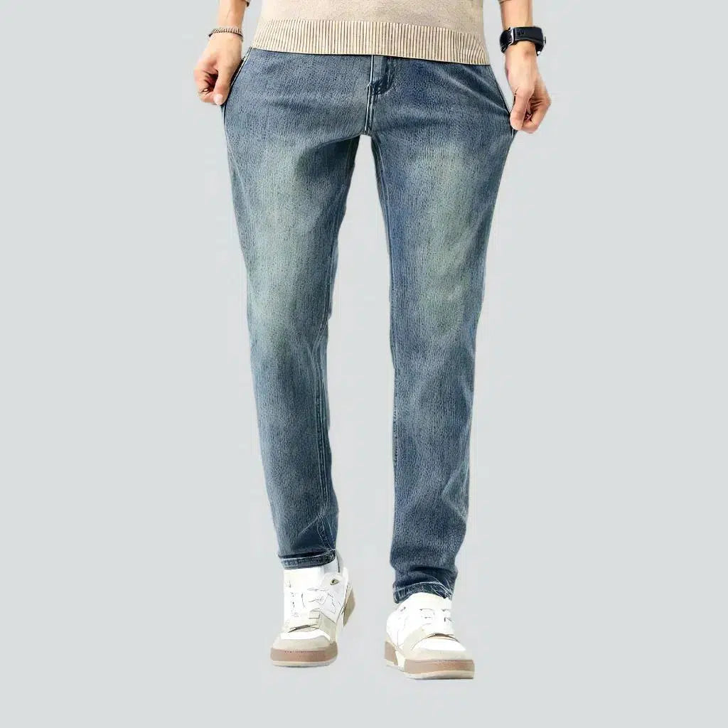 Slim Boyfriend Jeans for Hybrid -High-waist men's light-wash jeans