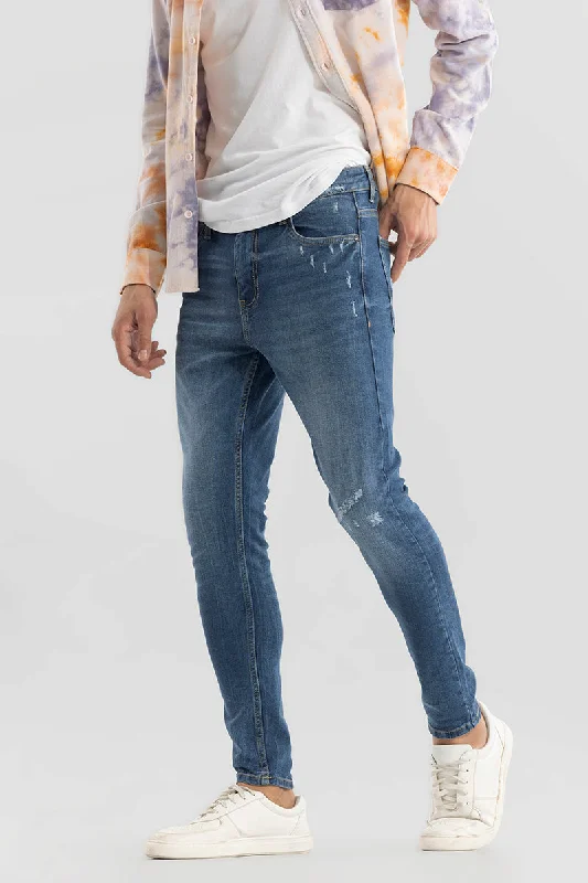 Shorts Jeans for Hot Days -Zeel Aegean Blue Skinny jeans