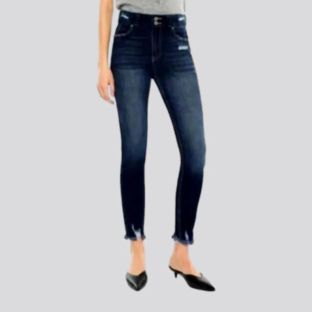 Hunting Jeans for Woods -Dark-wash casual jeans
 for women