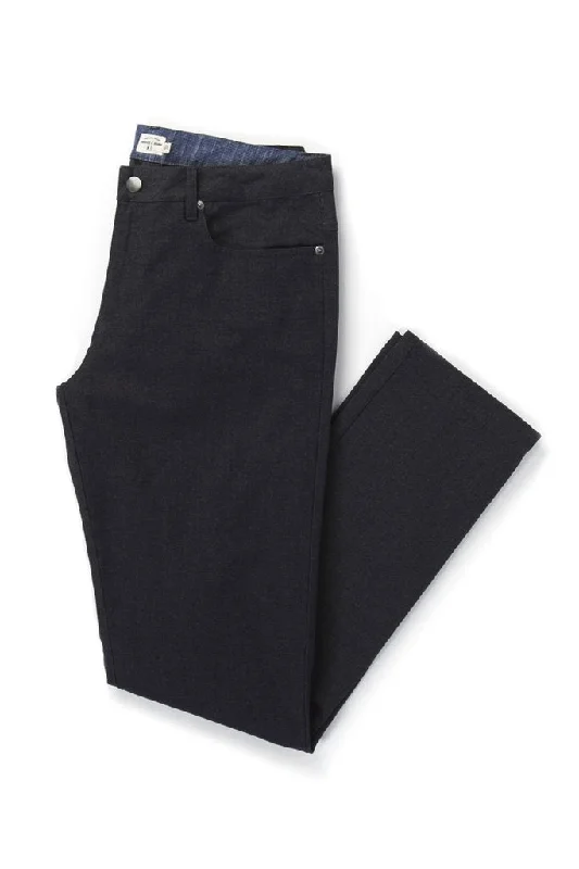 Soft velvet pants for cozy holiday outfits -Polk Navy