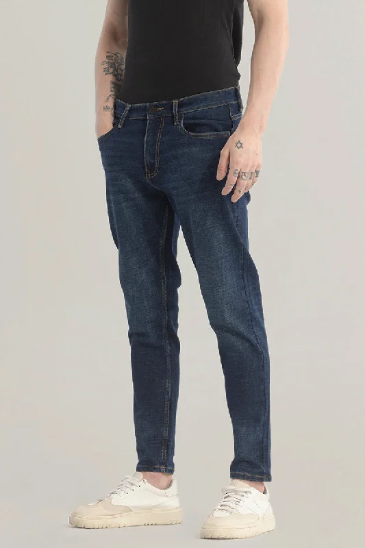 Denim Jeans for Durability -Genesis Dark Blue Skinny Fit Jeans