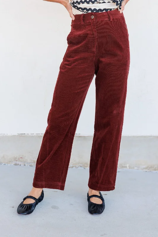 Soft velvet pants for cozy holiday outfits -KATALINA PANTS