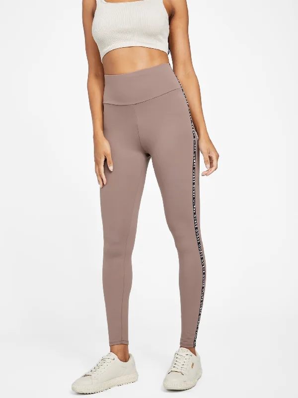 High-waisted tight trousers for women with tapered leg and vintage-inspired design -Maddy Active Leggings