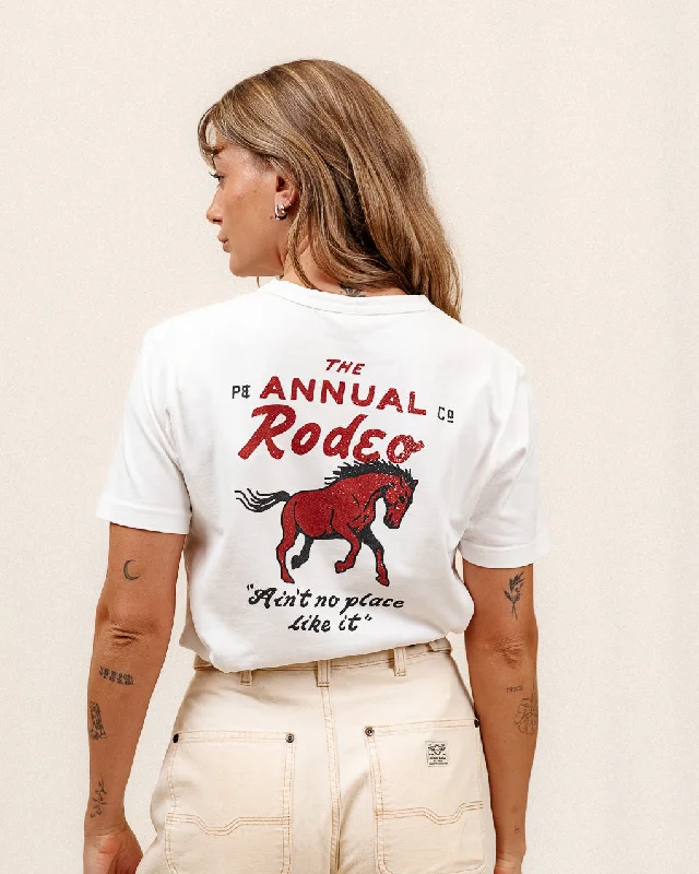 Button Up Shirts for Classic -Rodeo T-Shirt - Off White