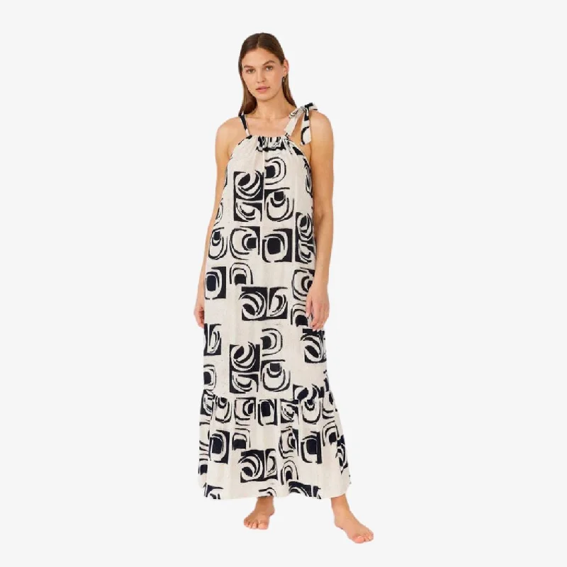 Ball Gown Dresses for Glamour -Emerson Maxi Dress (Ivory + Black)