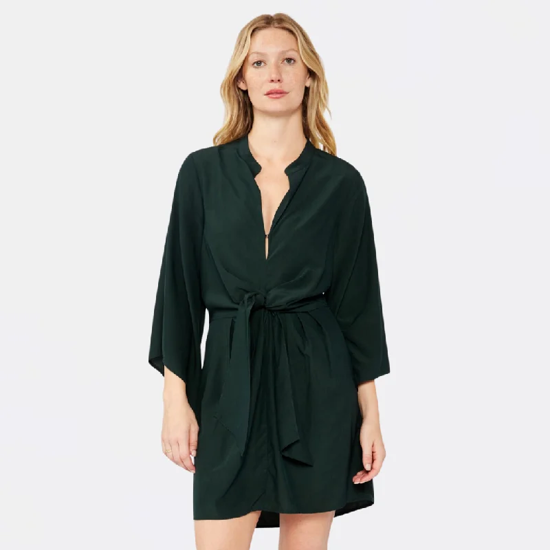 Minimalist Dresses for Simplicity -Olive Grove Mini Dress (Dark Olive)