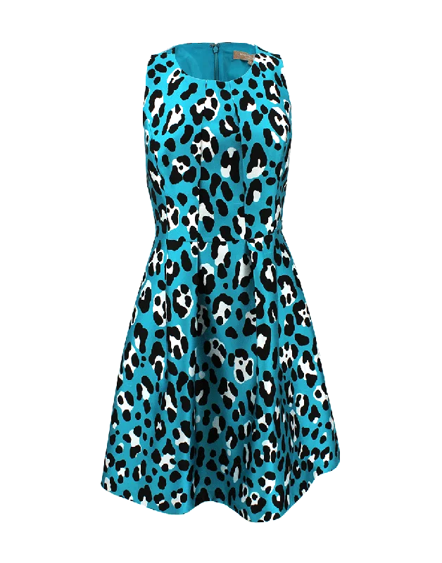 Gothic Dresses with Dark Tone -Bell Leopard Print Dress