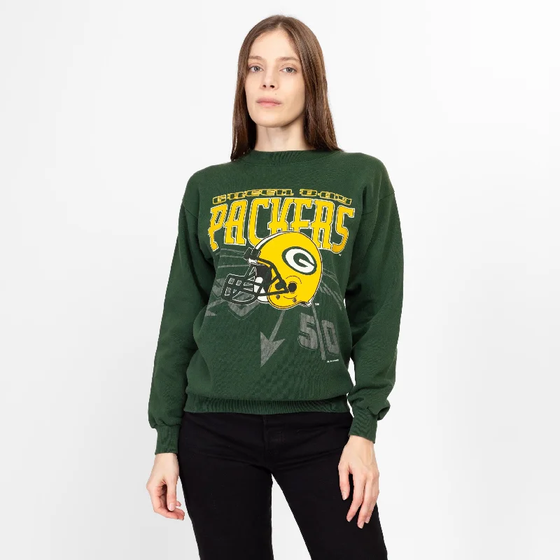 Magnetic Closure Blouses for Easy -Medium 90s Green Bay Packers Sweatshirt