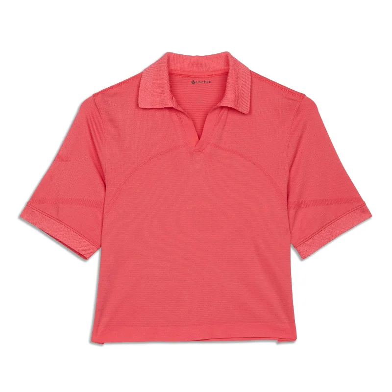 Solid Color Blouses for Simple -Swiftly Tech Relaxed-Fit Polo Shirt - Resale