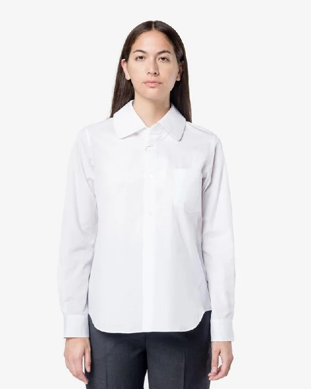 Cocktail Blouses for Event -L/S Shirt in White