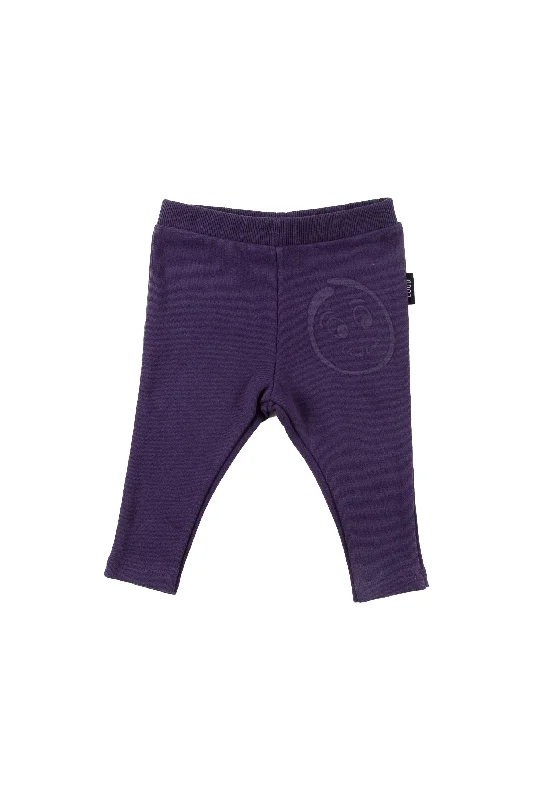 Stylish tight trousers for men with tapered leg and contemporary look -Loud Apparel Purple Indigo/Grapes Leggings