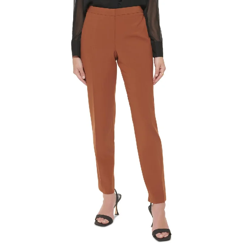 Tight trousers for men with zip fly and flat-front design for a polished look -Calvin Klein Womens Highline Tapered Mid-Rise Ankle Pants