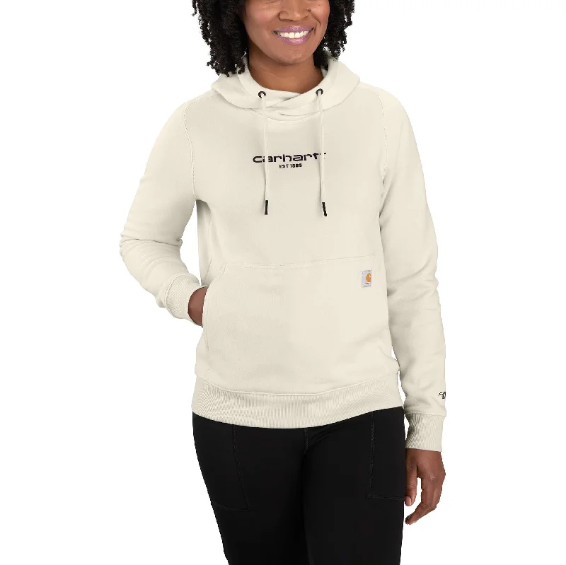 Minimalist Blouses for Simplicity -Force Relaxed Fit Lightweight Graphic Hooded Sweatshirt