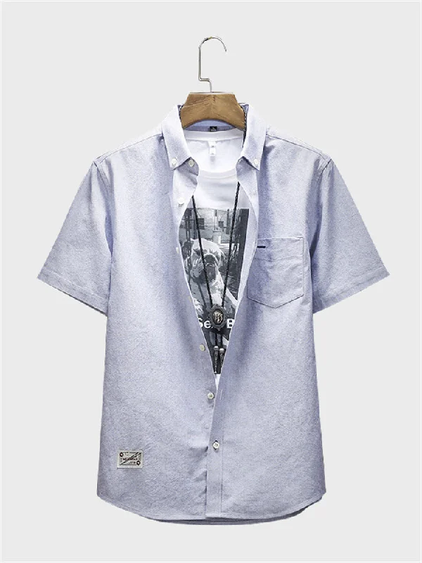 Cocktail Blouses for Event -Casual Cotton Oxford Shirt