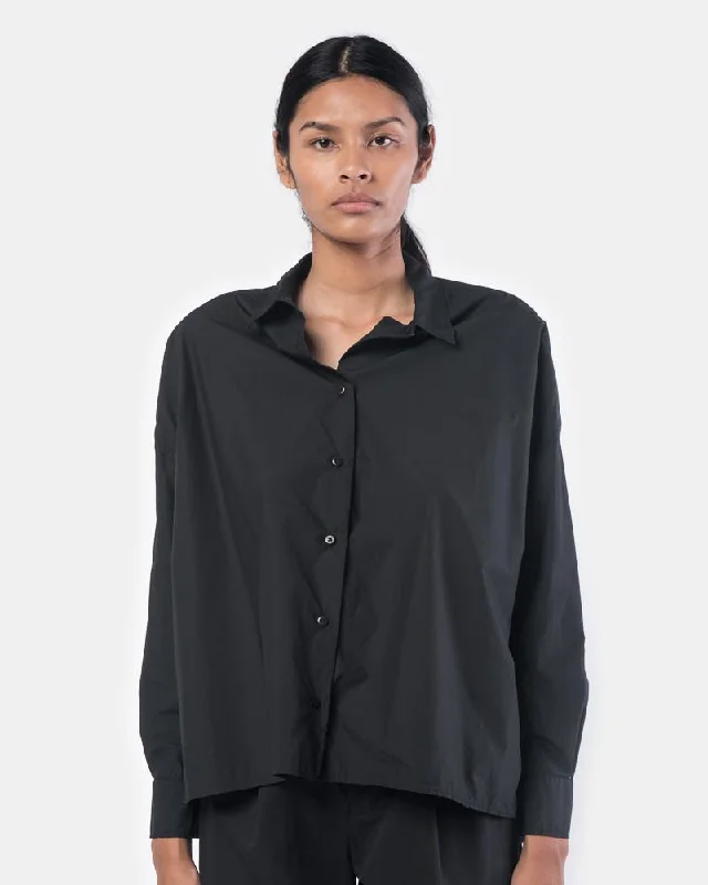 Button Up Shirts for Classic -Wide Shirt in Black