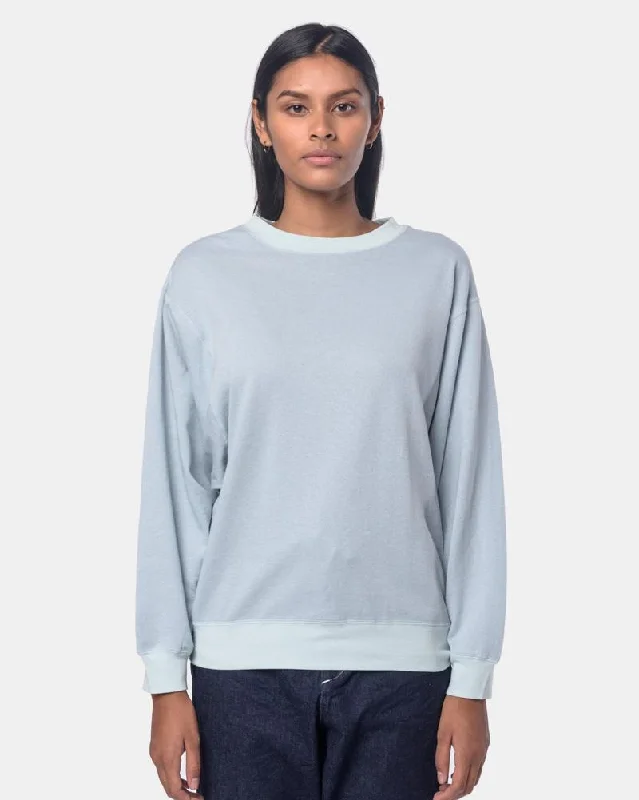 Lightweight Blouses for Easy -Wide Sweatshirt in Light Blue