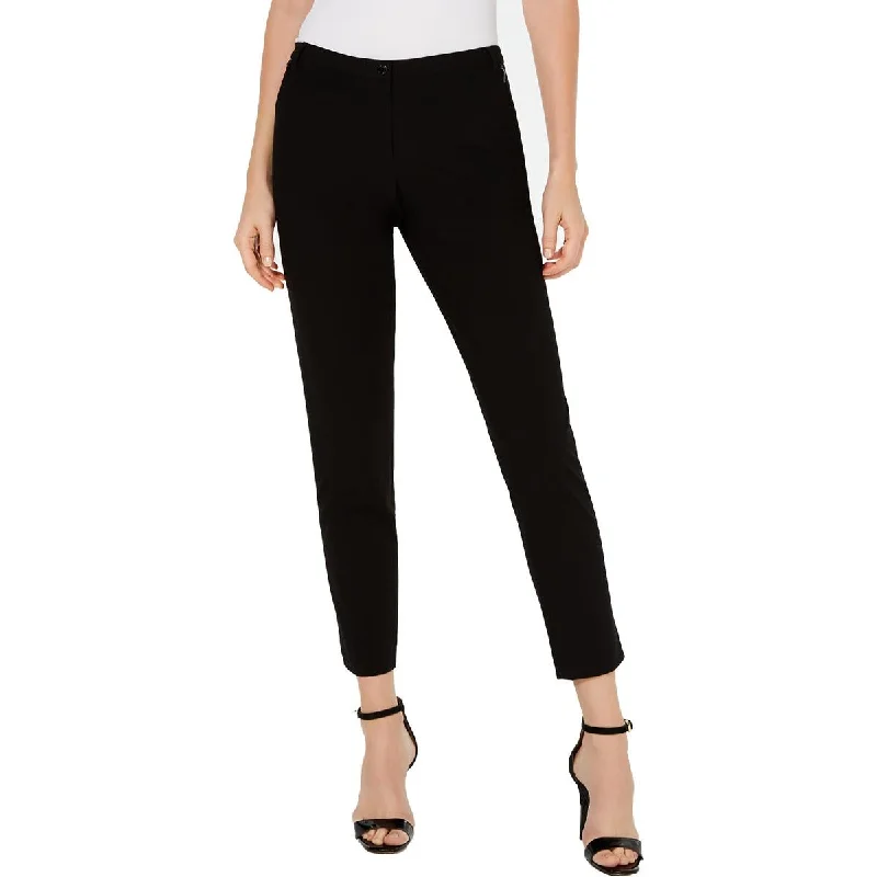 Tight cargo trousers for women with stylish pockets and slim cut for urban look -Calvin Klein Womens High Rise Wear To Work Dress Pants