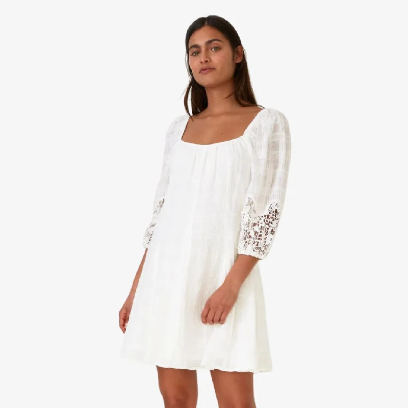 Shift Dresses for Simple Look -Hope Mini Dress (Off White)