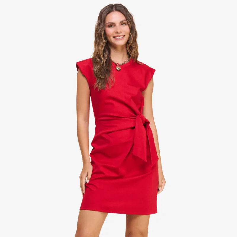 Midi Dresses for Versatile Wear -Mila Dress (Red)