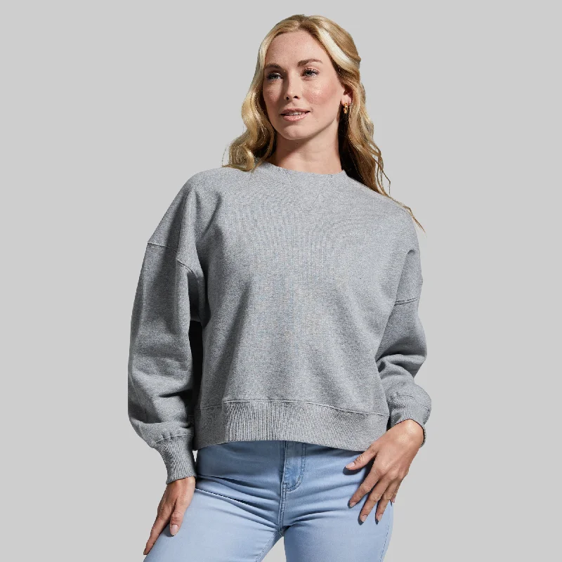 Formal Blouses for Business -Pump Sweatshirt (Heather Grey)