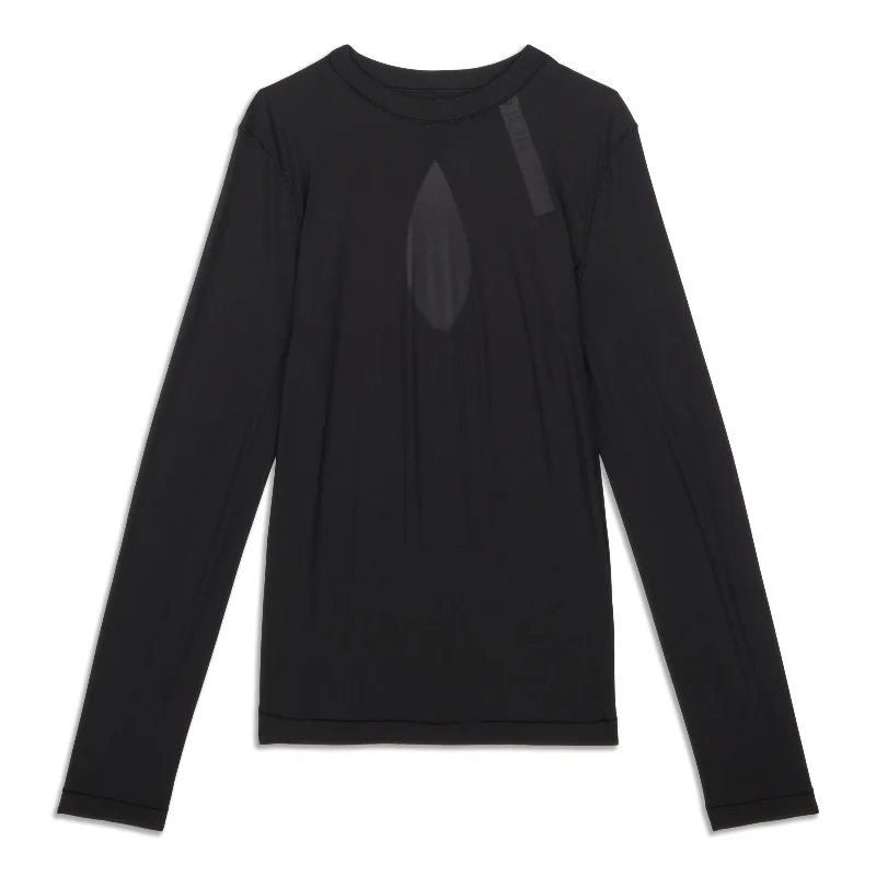 Weekend Blouses for Leisure -Keyhole Long-Sleeve Shirt - Resale