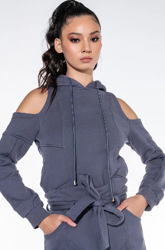 Denim Shirts for Stylish -BONSOIR LOUNGE SWEATSHIRT