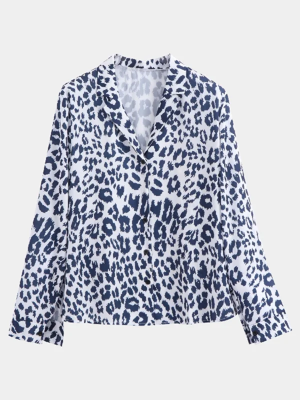 Lead Free Blouses for Health -Midsize Key Pieces Leopard Printed Shirt