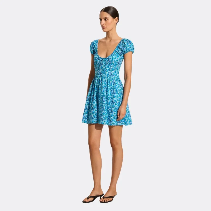 Nylon Dresses for Stretchable -Limone Mini Dress (Stelinna Floral)