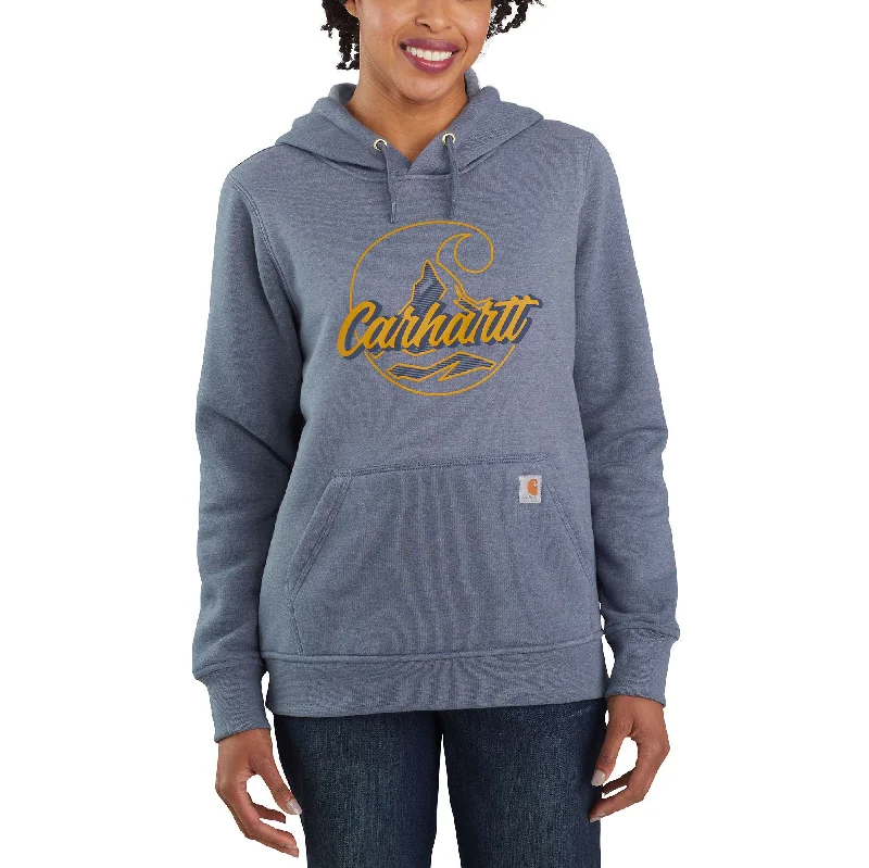 Nursing Blouses for Mothers -Relaxed Fit Midweight C Logo Graphic Sweatshirt