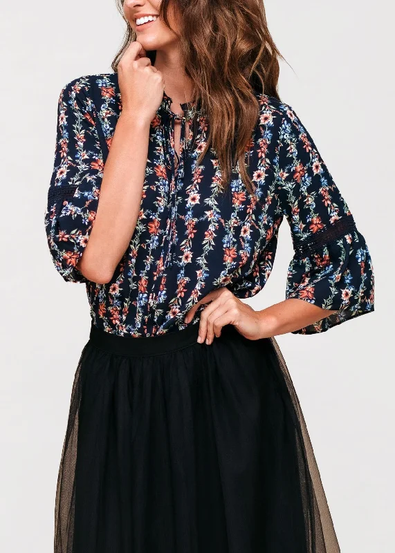 Navy WLP Floral