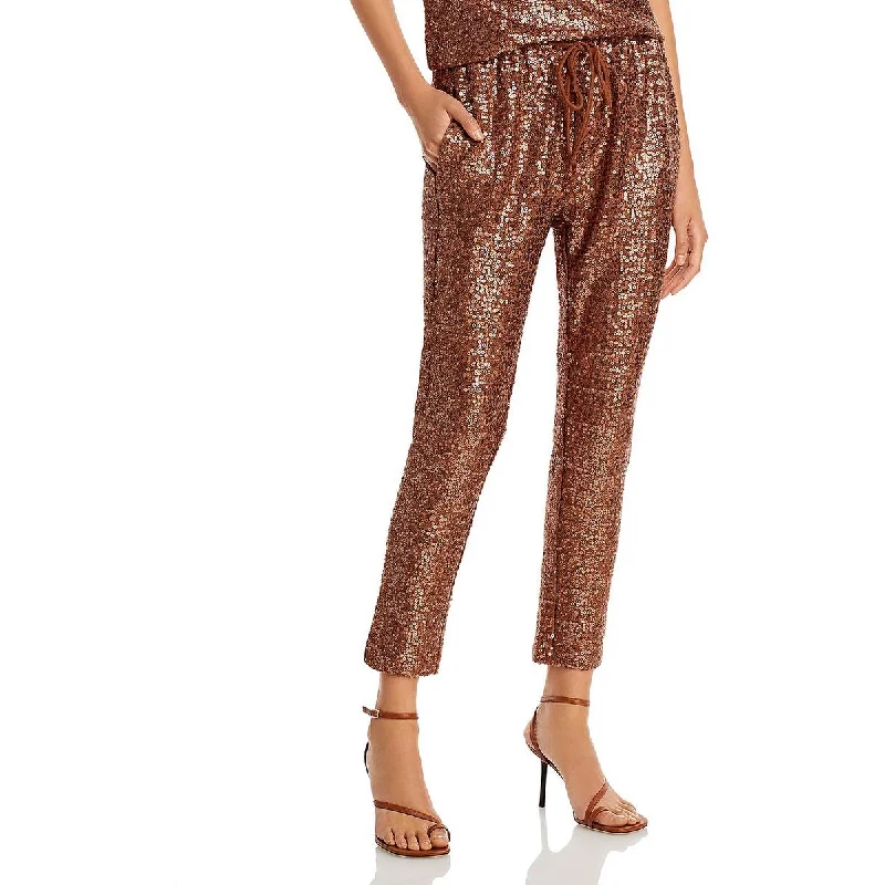 Printed tight trousers for women with bold patterns and eye-catching designs -Splendid Womens Oxford Sequined  Skinny Pants