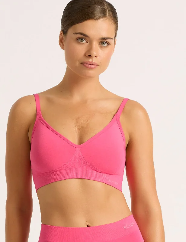 Purple Blouses for Royalty -Wireless T-Shirt Bra - BCAM Pink