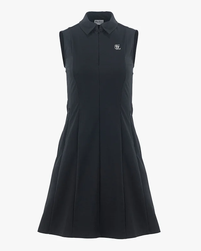 Cocktail Dresses for Party Time -Slim line sleeveless dress - Black