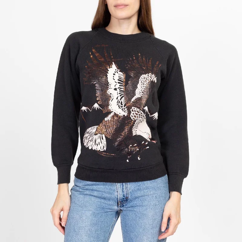 Clip On Blouses for Non Pierced -XS-Sm 90s Las Vegas Bald Eagle Sweatshirt