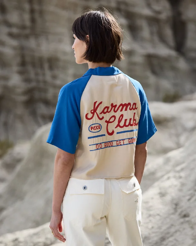 Formal Blouses for Business -Karma Club Bowling Shirt